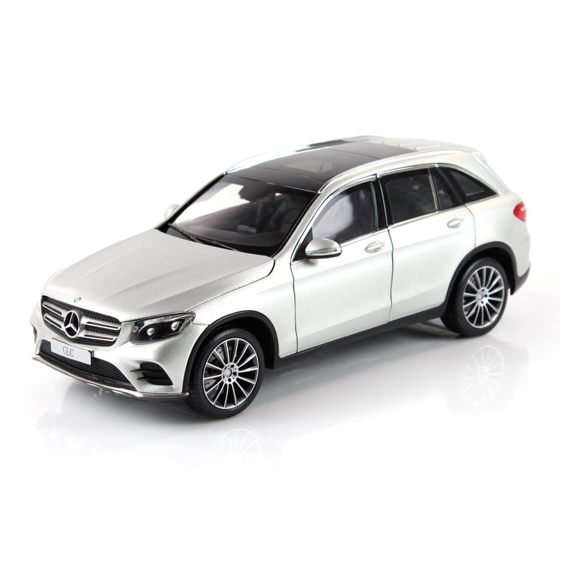 Norev B66960363 1/18 Mercedes Benz GLC (X253) 2015, Ciridium Silver, Sergilemeye Hazır Metal Araba Modeli