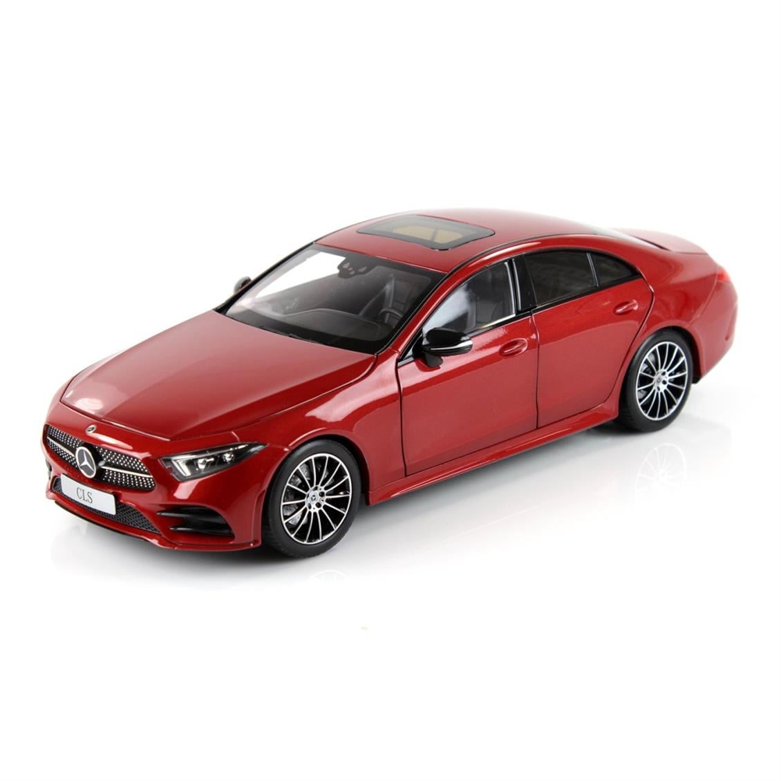 Norev B66960545 1/18 Mercedes Benz CLS Coupe (C257) 2018, Hyacinth Red Metallic, Sergilemeye Hazır Metal Araba Modeli