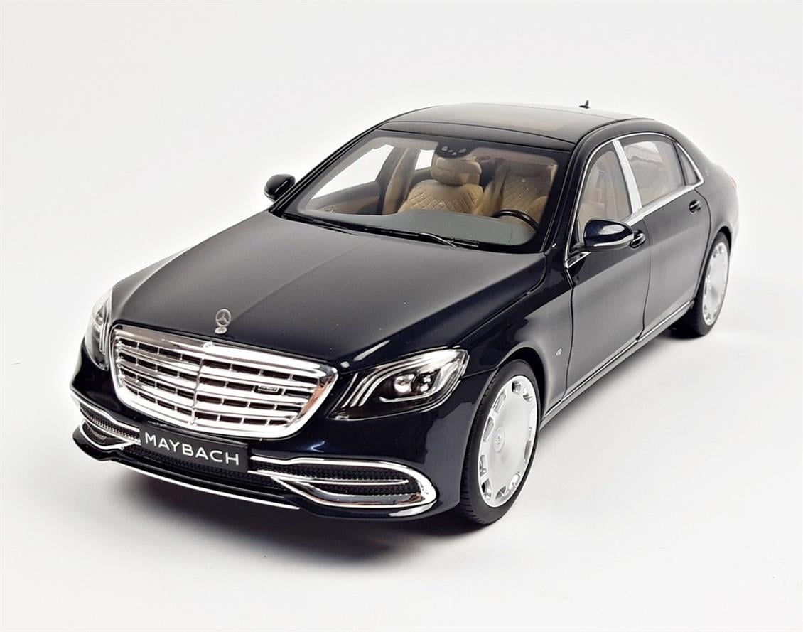 Norev B66960616 1/18 Mercedes Benz S Class S650 Cabriolet Maybach (X222) 2020, Magnetite Black, Sergilemeye Hazır Metal Araba M