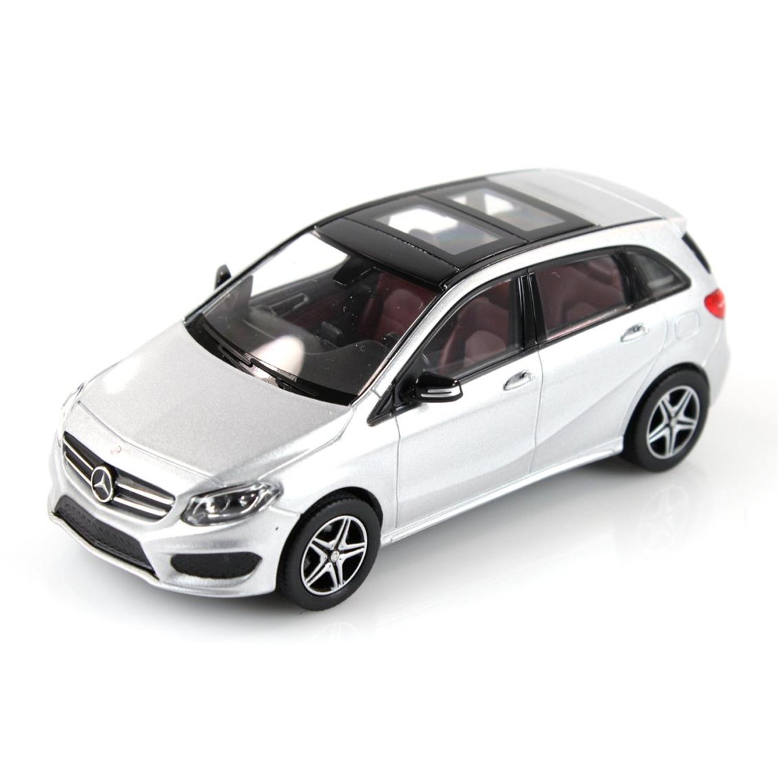 Norev B66962306 1/43 Mercedes Benz B Class AMG 2012, Polar Silver, Sergilemeye Hazır Metal Araba Modeli
