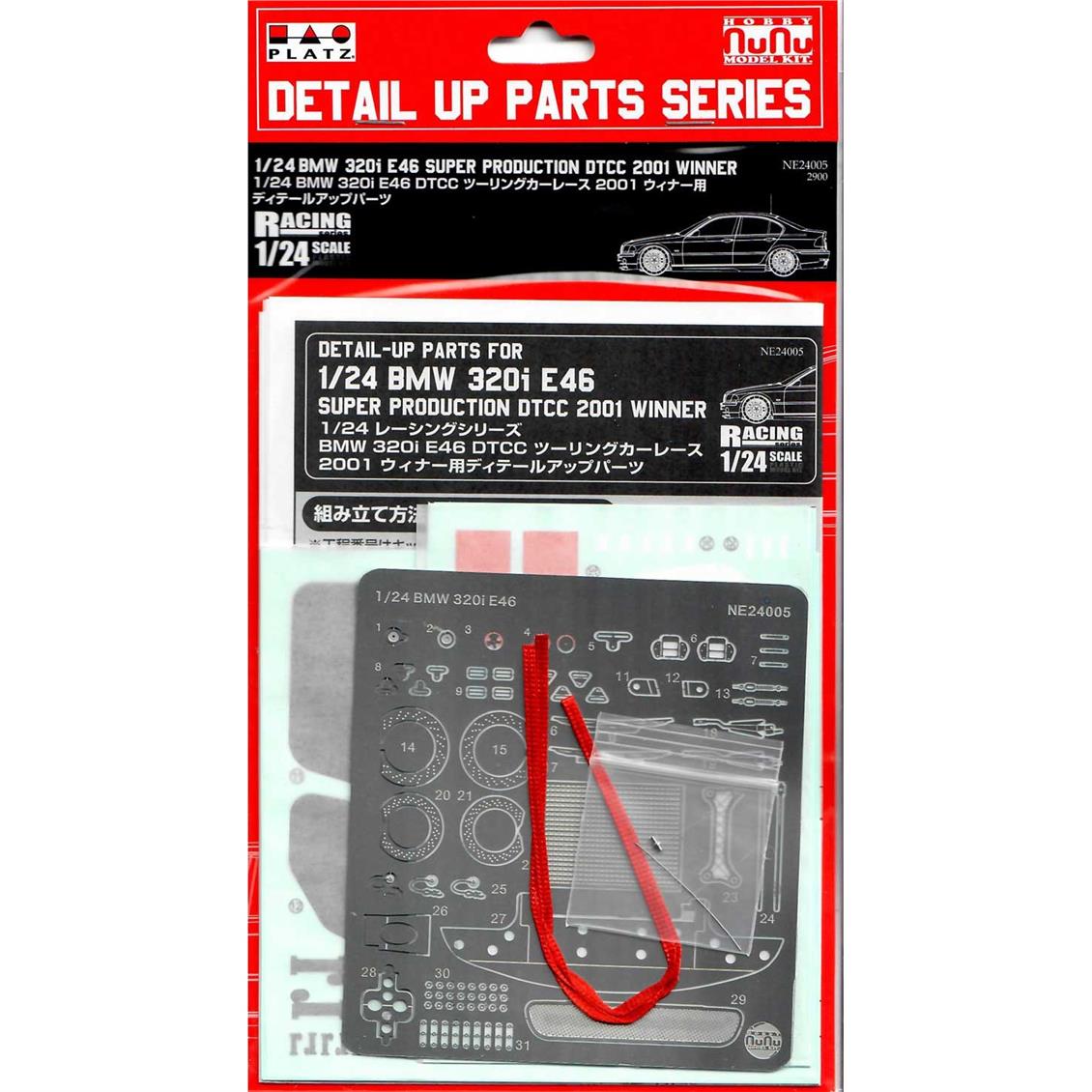 Nunu NE24005 1/24 Ölçek, Detay Seti (for Bmw 320i E46 Super Production DTCC 2002 Winner), Model Detay Kiti