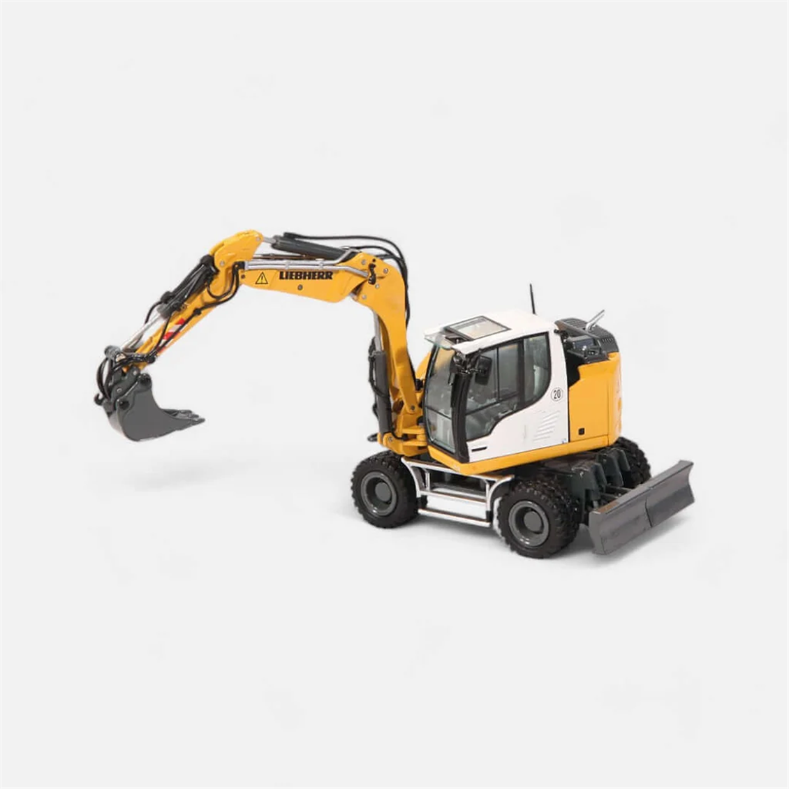NZG 1000 1/50 Ölçek, Liebherr A910 Tekerlekli Ekskavatör, Sergilemeye Hazır Metal Model