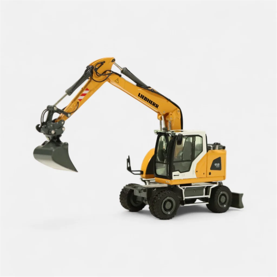 NZG 1096 1/18 Ölçek, Liebherr  A918 Compact Generation-8 Lastik Tekerli Ekskavatör, Sergilemeye Hazır Metal Model