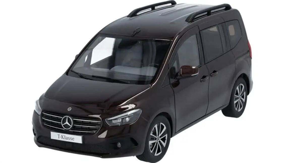 Nzg 66004182 1/18 Ölçek, Mercedes Benz T-Klasse, Rubellite Red Metalic, Sergilemeye Hazır Metal Araba Modeli