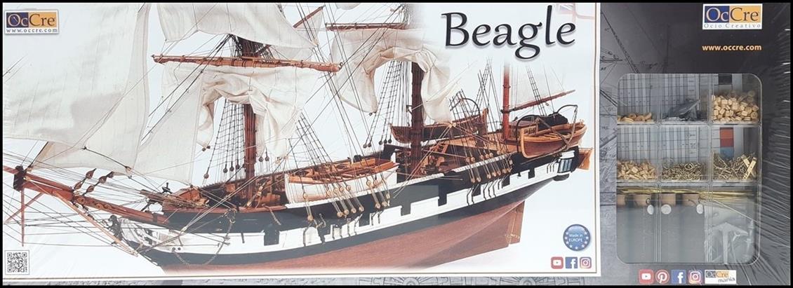 Occre 12005 1/60 Beagle Yelkenli Tekne Demonte Ahşap Maketi