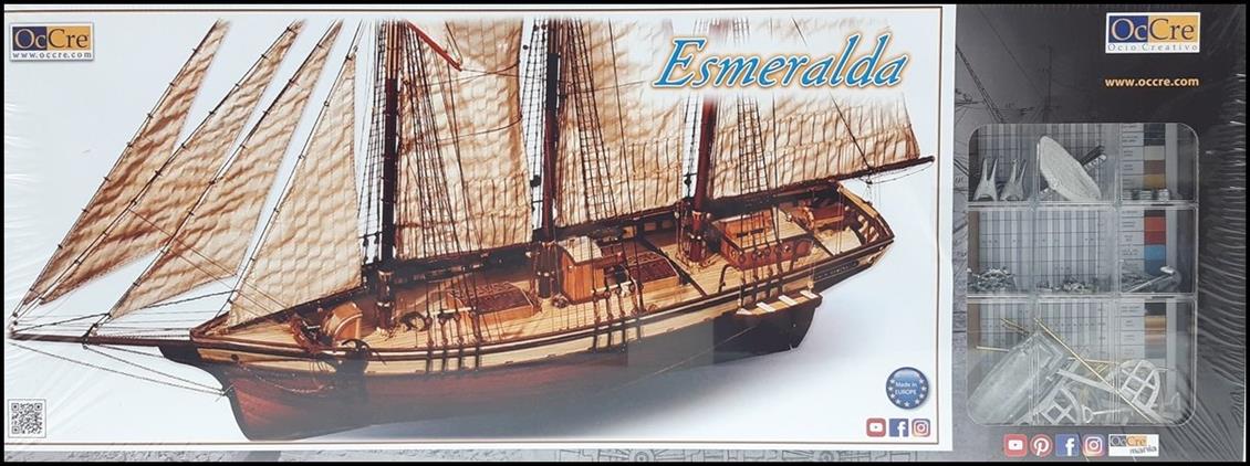 Occre 13002 1/58 Cala Esmeralda Yelkenli Tekne Demonte Ahşap Maketi