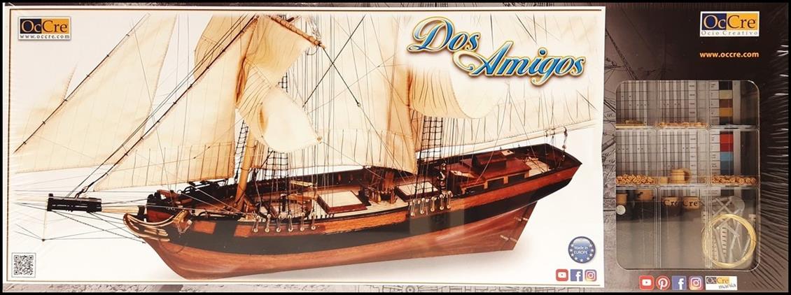 Occre 13003 1/53 Dos Amigos Yelkenli Tekne Demonte Ahşap Maketi