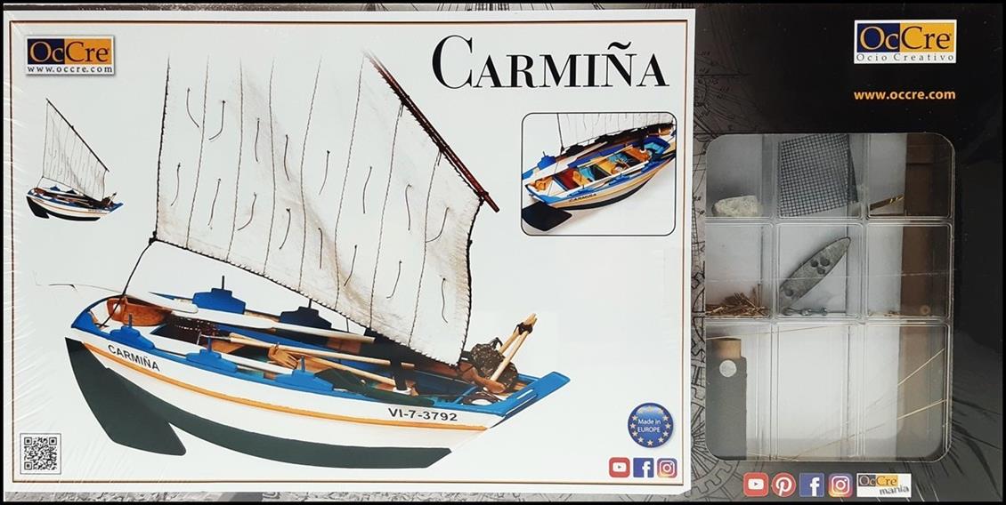 Occre 52001 1/15 Carmina Yelkenli Sandal Demonte Ahşap Maketi