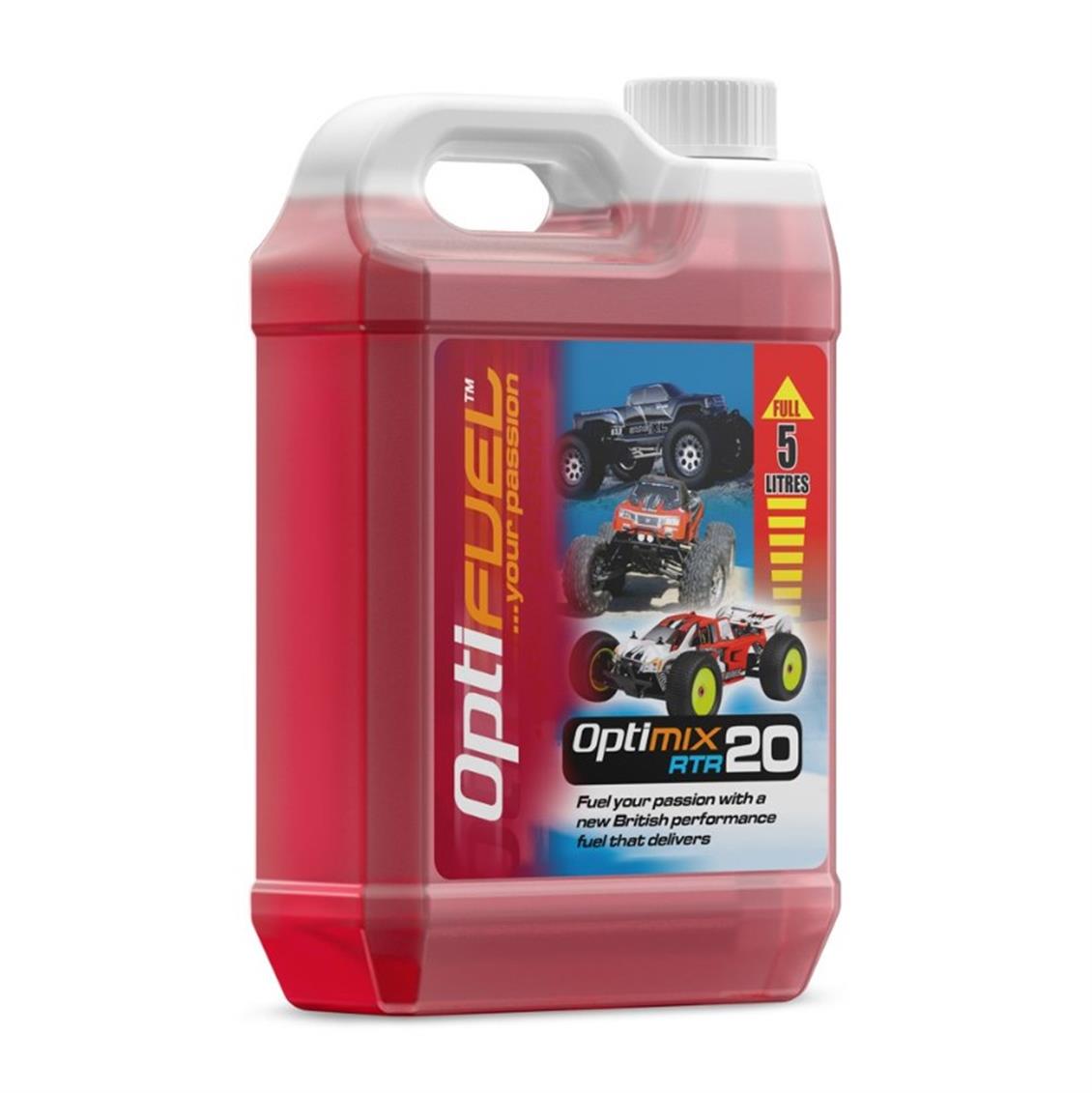 Optifuel %20 NitroMetan Model Araba Yakıtı, 5 Litre
