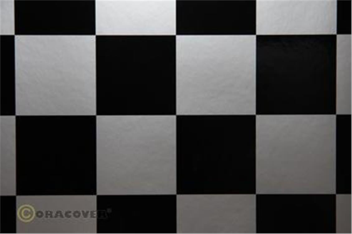Oracover 491-091-071-002 Fun 5 - Sılver-Black- 2 Metre-Dese