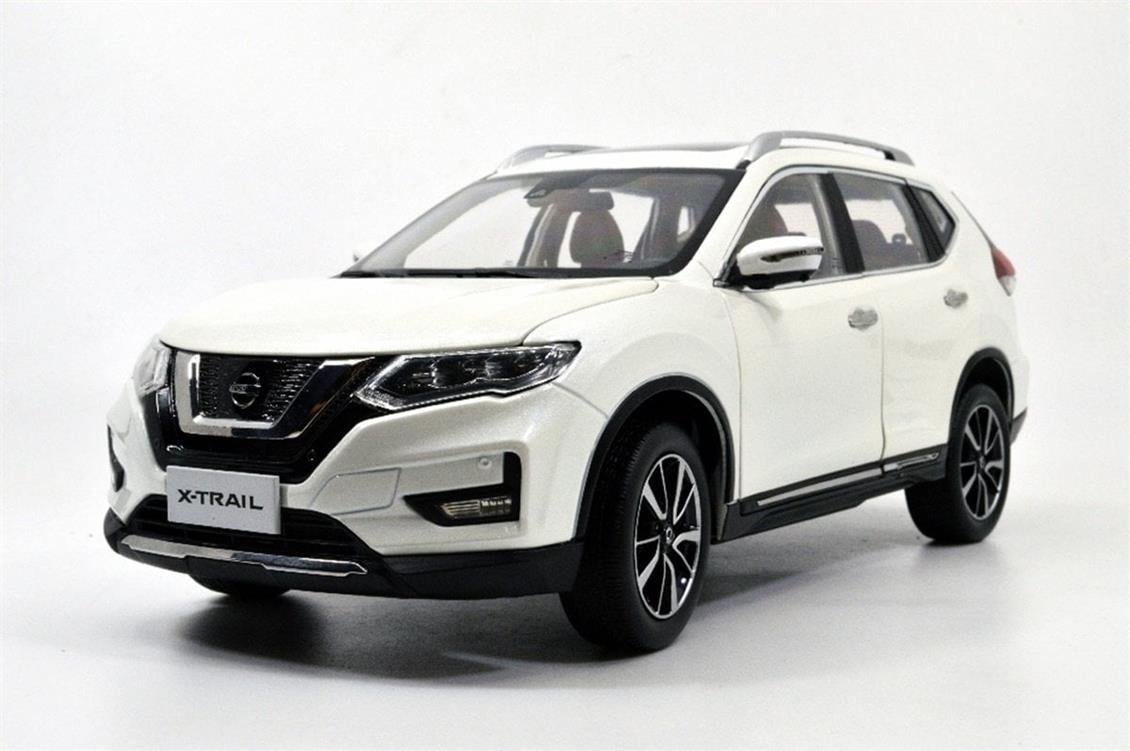 Paudi Model 5535EW 1/18 2019 Nissan X-TRAIL, Beyaz, Sergilemeye Hazır Metal Araba Modeli