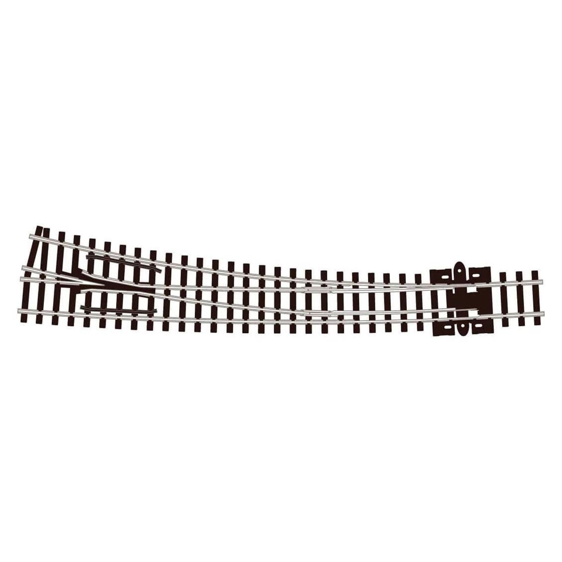 Peco SL-E386 Code 80 1/160 Ölçek, 457 ve 914 mm. Çap, Sağa Dönüşlü ElectroFlog Makas, Model Tren Rayı