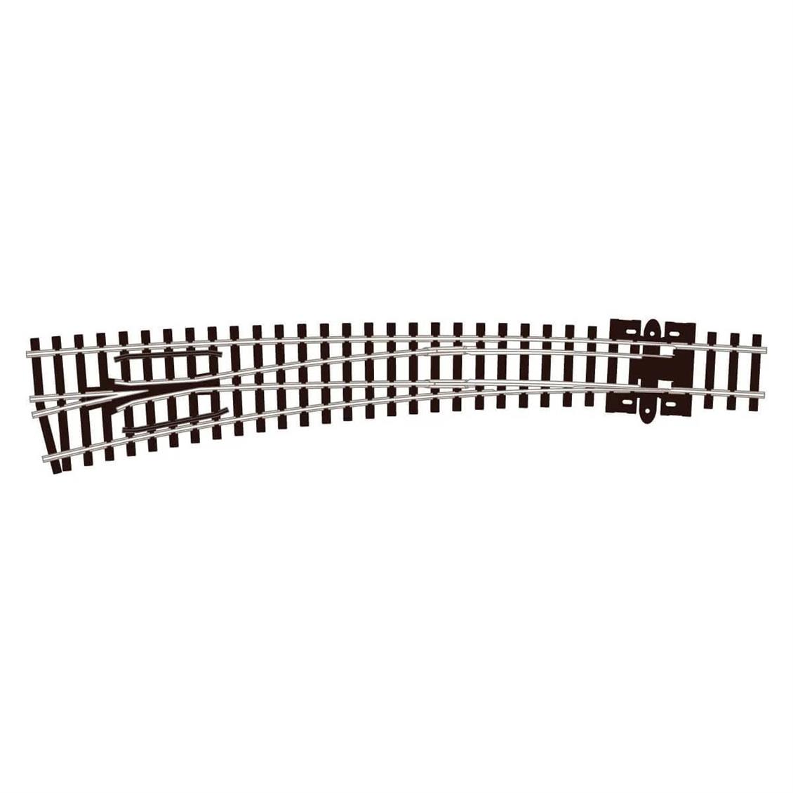Peco SL-E387 Code 80 1/160 Ölçek, 457 ve 914 mm. Çap, Sola Dönüşlü ElectroFlog Makas, Model Tren Rayı