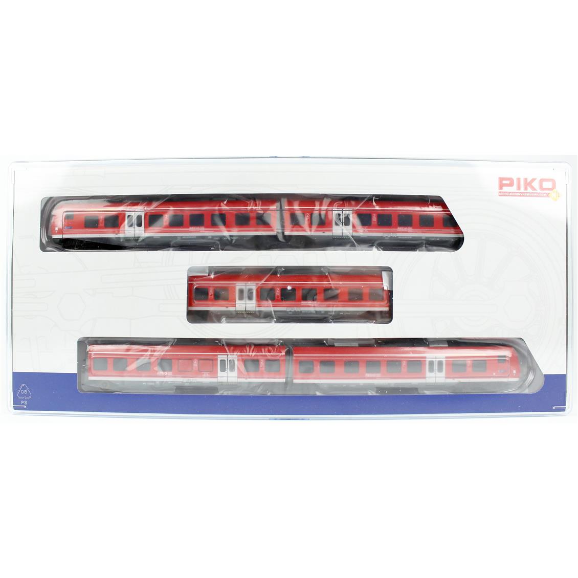 Piko 40275 1/160 Ölçek, AG VI, BR 440 Coradia Donau-Isar,5 Vagonlu  Elektrikli Çekicili, Model Tren Yolcu Vagonu Seti