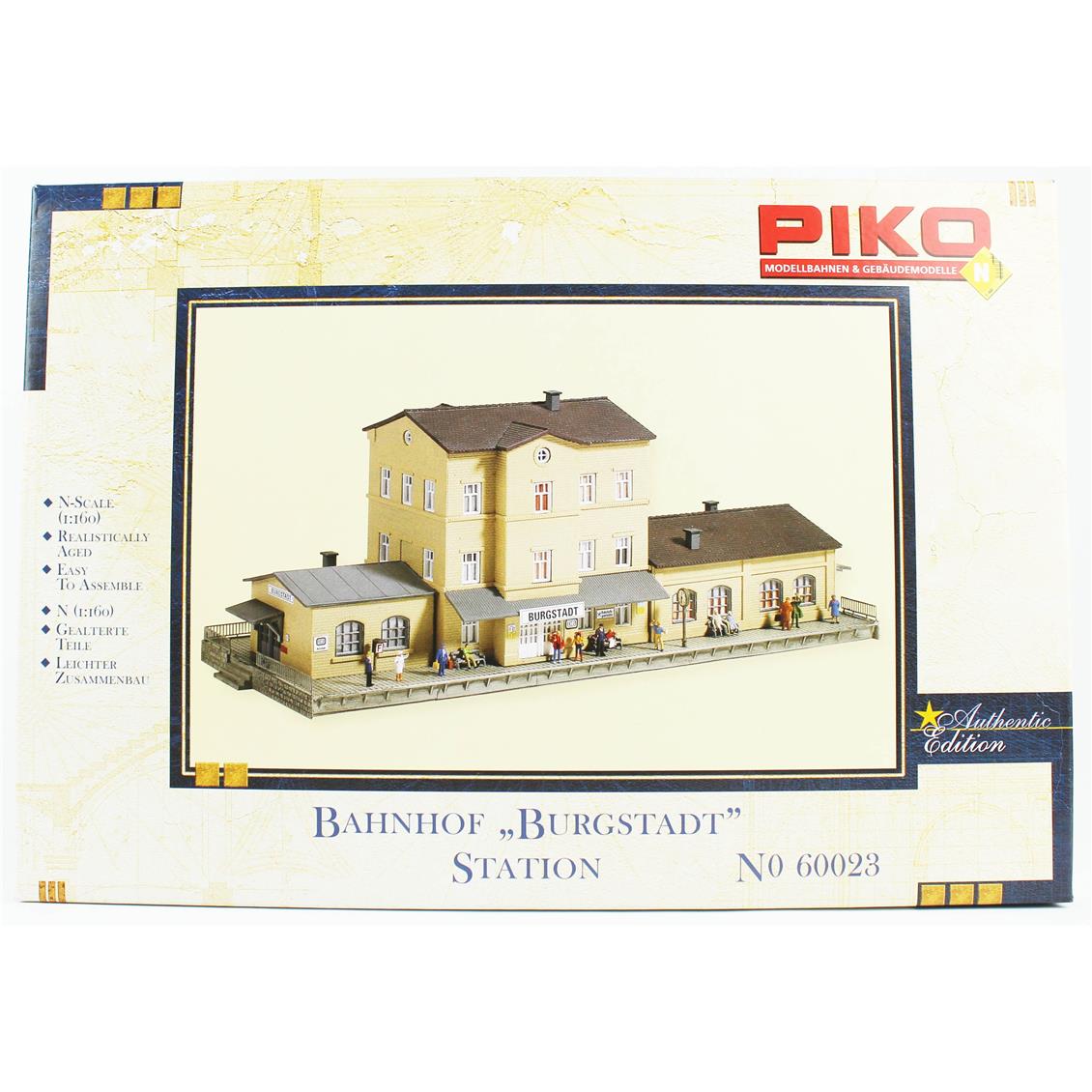 Piko 60023 1/160 Ölçek, Burgstadt İstasyonu, Plastik Model Kiti