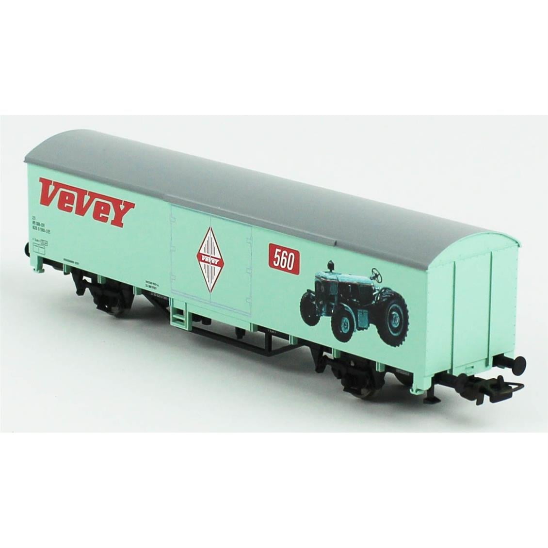 Piko (Classic) 54306 1/87 Ölçek,  Vevey, Kapalı Kasalı, SBB 3.Dönem, Model Tren Yük Vagonu