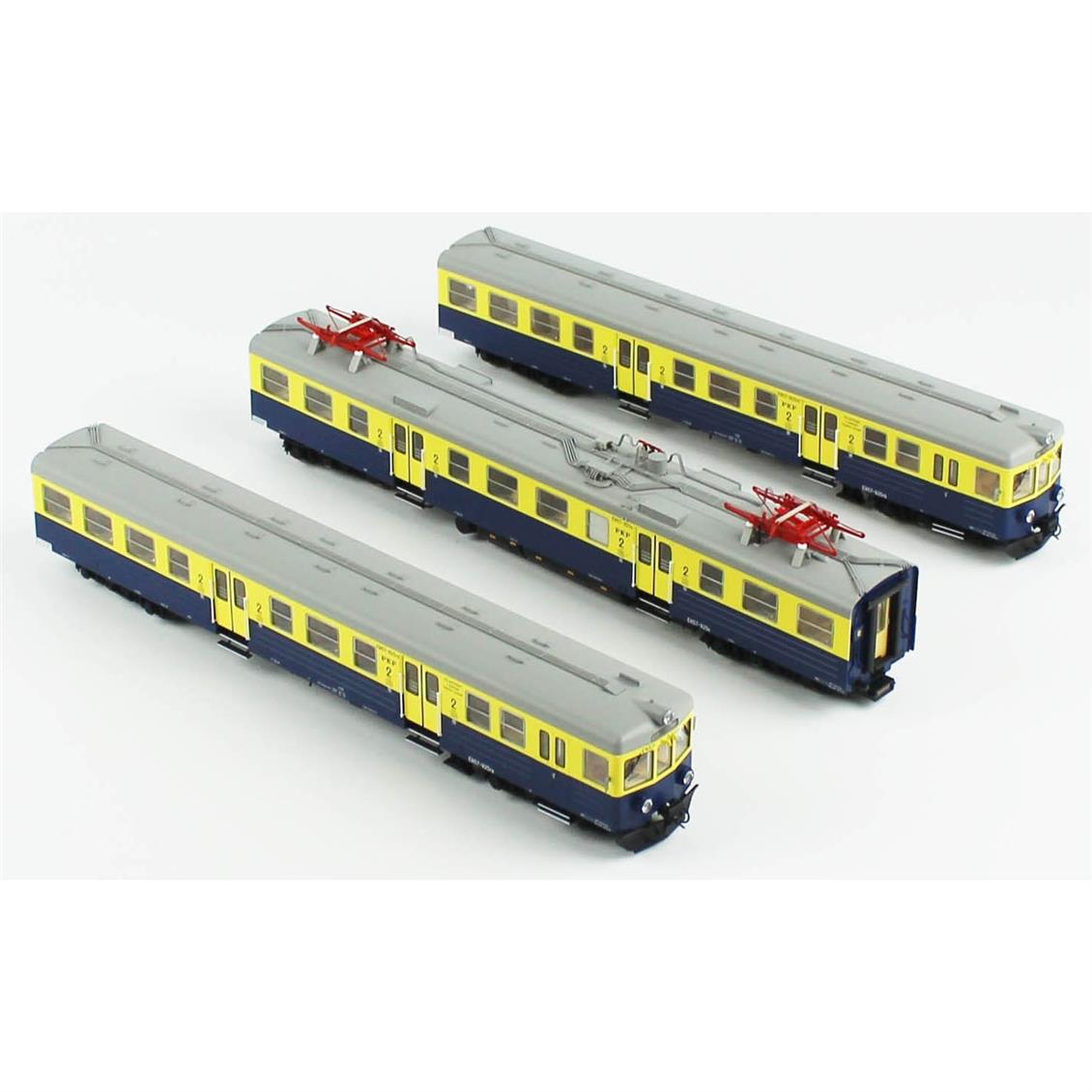 Piko (Expert) 51452 1/87 Ölçek, Triebzug EN 57, PKP 4.Dönem, Sesli ve 3 Vagonlu, Elektrikli Model Banliyö Treni