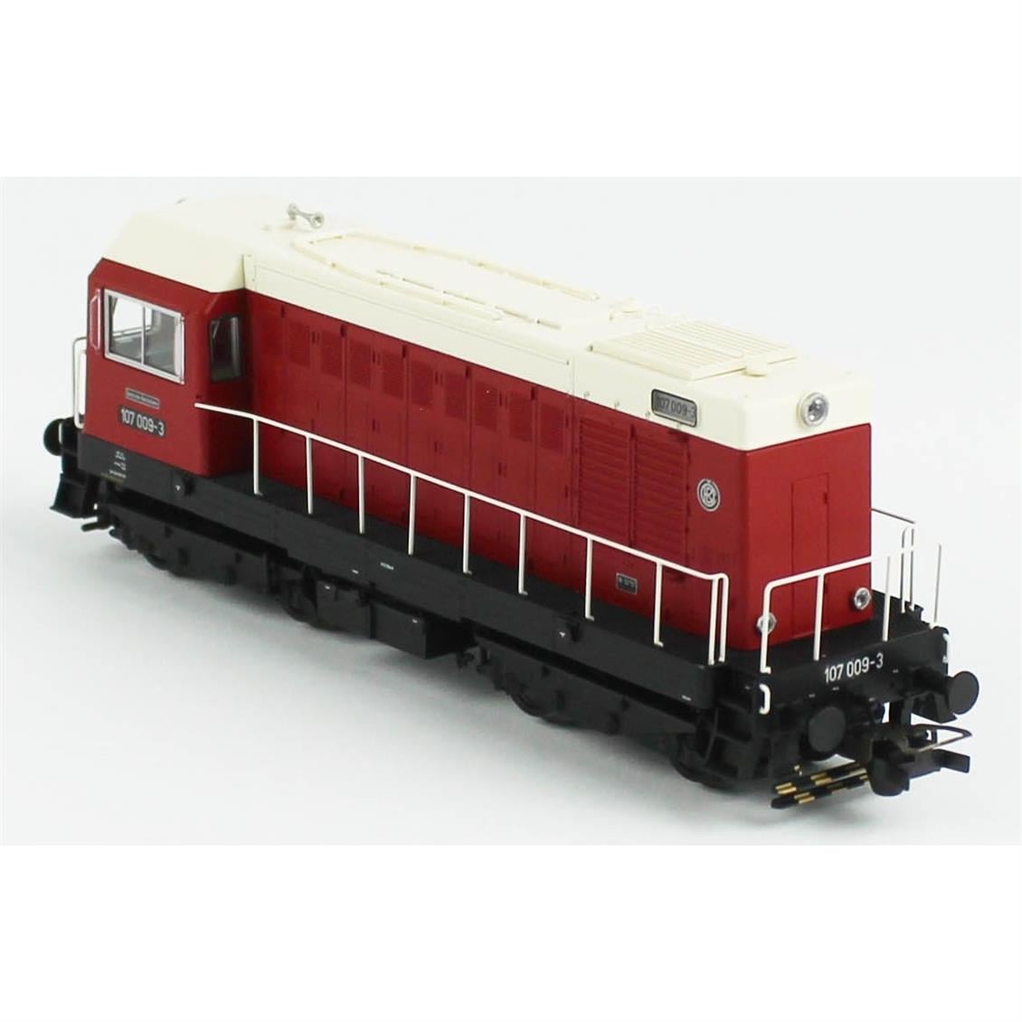 Piko (Expert) 55910 1/87 Ölçek, BR 107, DSS PluX22 Dekoderli ve Sesli, DR red 4.Dönem, Model Tren Dizel Lokomotifi