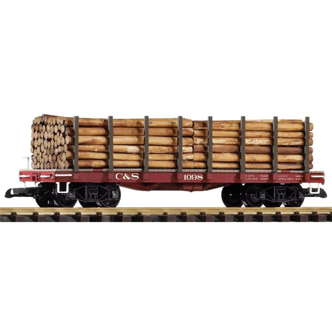 Piko G-C&S Flatcar W/Log Load