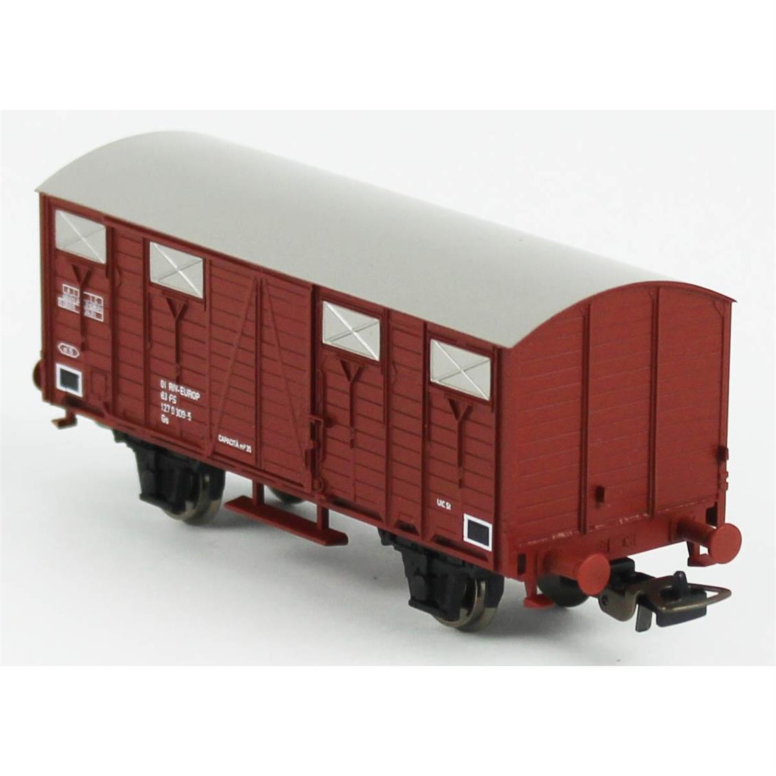 Piko (Hobby) 97155 1/87 Ölçek, Kapalı Kasalı, FS 4.Dönem, Model Tren Yük Vagonu