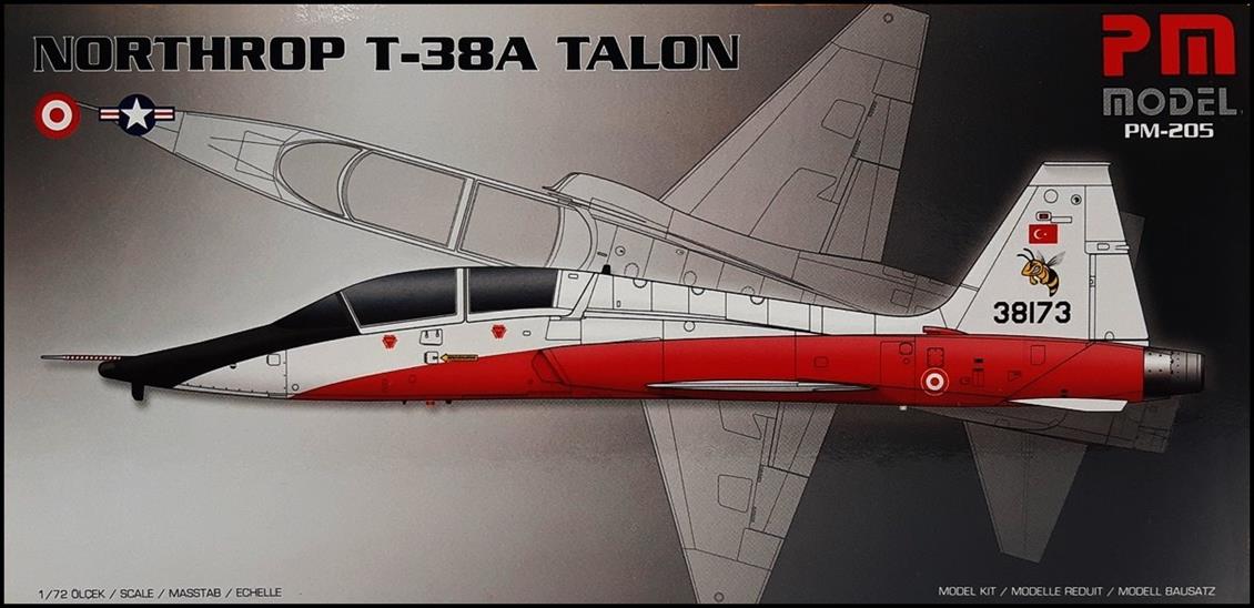 PM Model 205 1/72 Northrop T-38A Talon Eğitim Uçağı Demonte Plastik Maketi