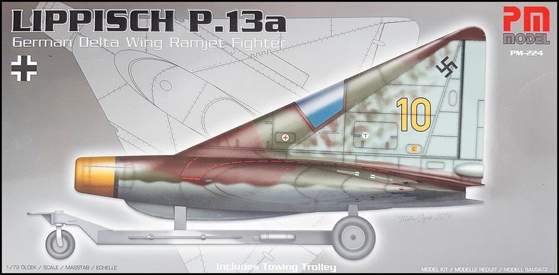 PM Model 224 1/72 LIPPISCH P.13a Savaş Uçağı Demonte Plastik Maketi