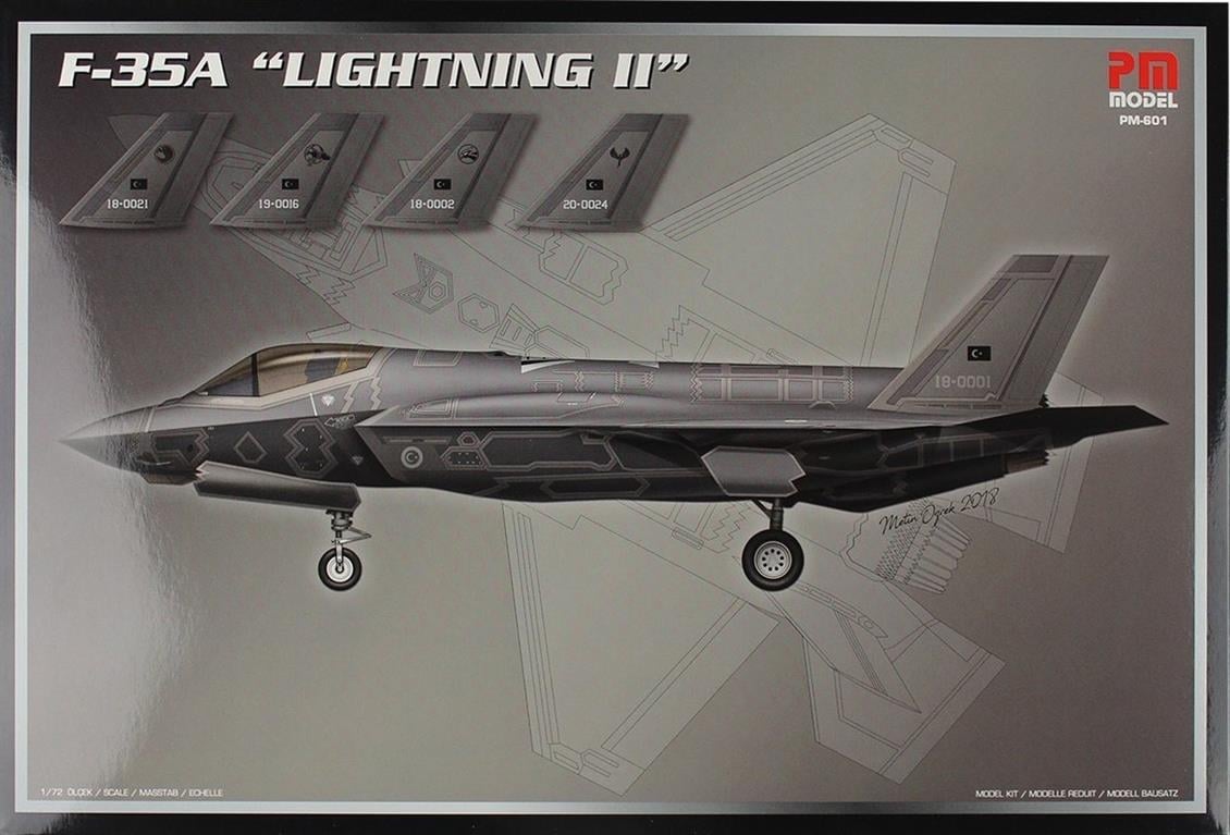 PM Model 601 1/72 F-35A ( Lightning II ) Savaş Uçağı Demonte Plastik Maketi