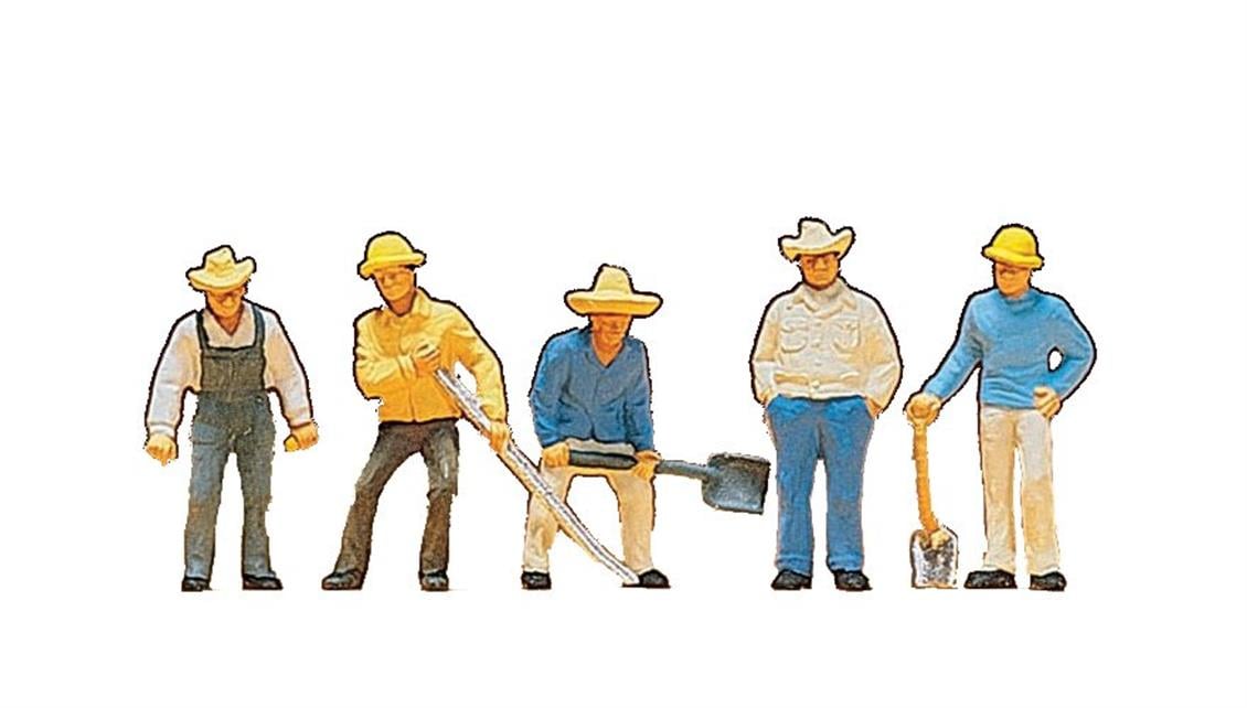 Preiser 10031 1/87 Ölçek demiryolu bakım işçileri Figürleri