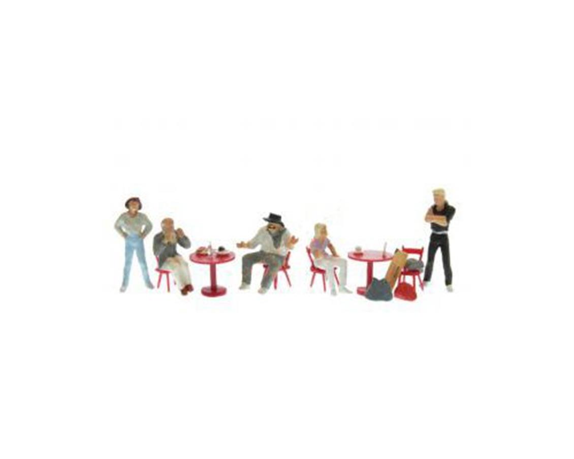 Preiser 10349 1/87 Ölçek kafedeki öğrenciler Figürleri