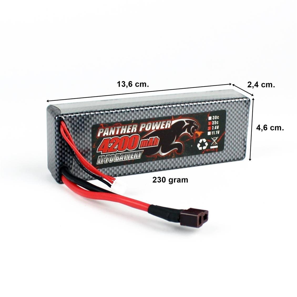 Remo E9343 7.4 Volt  4200 mAh Li-Po Batarya