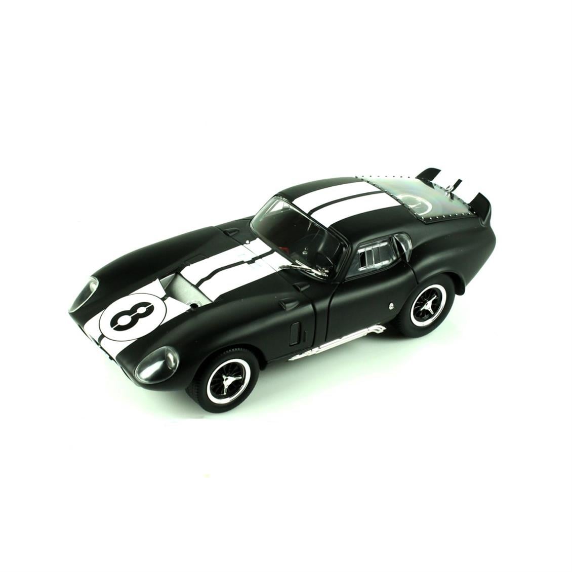 Road Signature 92408 1/18 1965 Shelby Cobra Daytone Coupe, Black, Sergilemeye Hazır Metal Araba Modeli