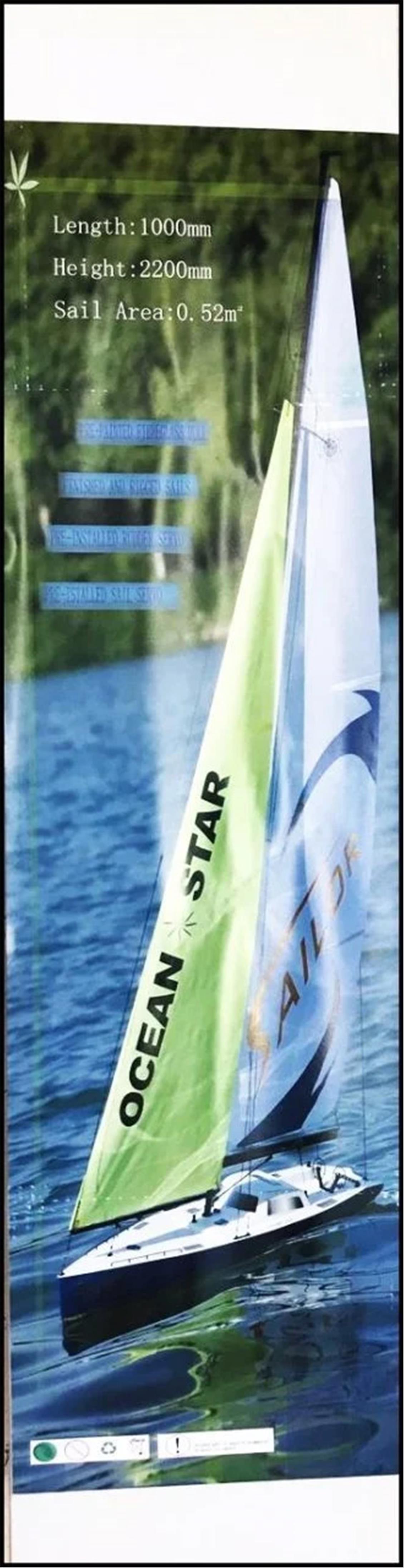 Shunbo F-05 Sailor 1000mm. Kompozit Gövdeli Uzaktan Kumandalı Yelkenli Tekne