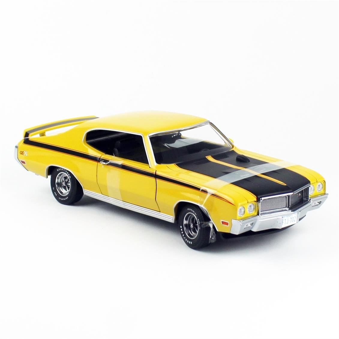 Sunstar 5702 1/18 Ölçek, 1970 Buick GSX, Sarı, Sergilemeye Hazır Metal Araba Modeli