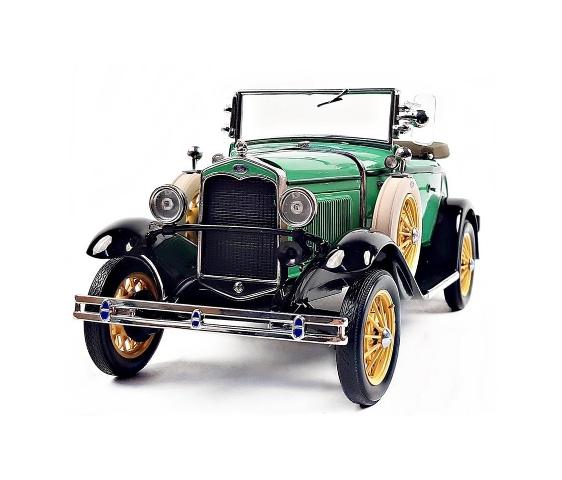 Sunstar 6127 1/18 1931 Ford Model A Pickup, Reseda Green, Sergilemeye Hazır Metal Kamyonet Modeli