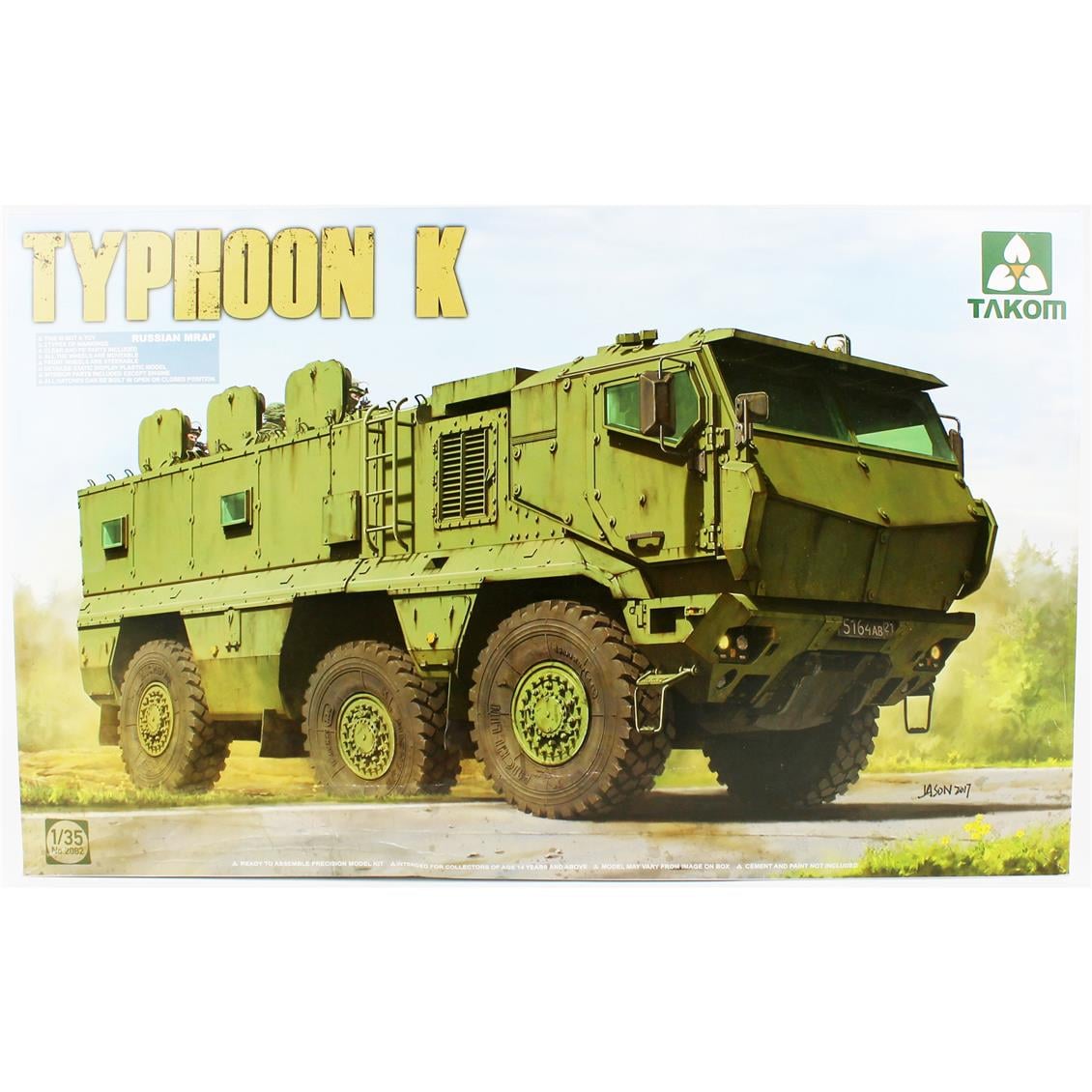 Takom 2082 1/35 Ölçek, Rus Zırhlı Personel Taşıyıcı Typhoon-K, Plastik Model Kiti