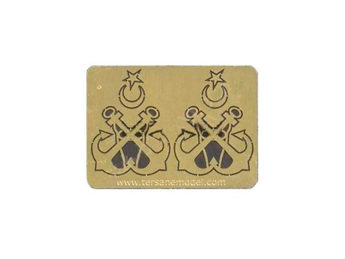 Tersane Model 032 1/50 Şehir Hatları Vapurunun Baca Arması, Photo Edge, 2 adet