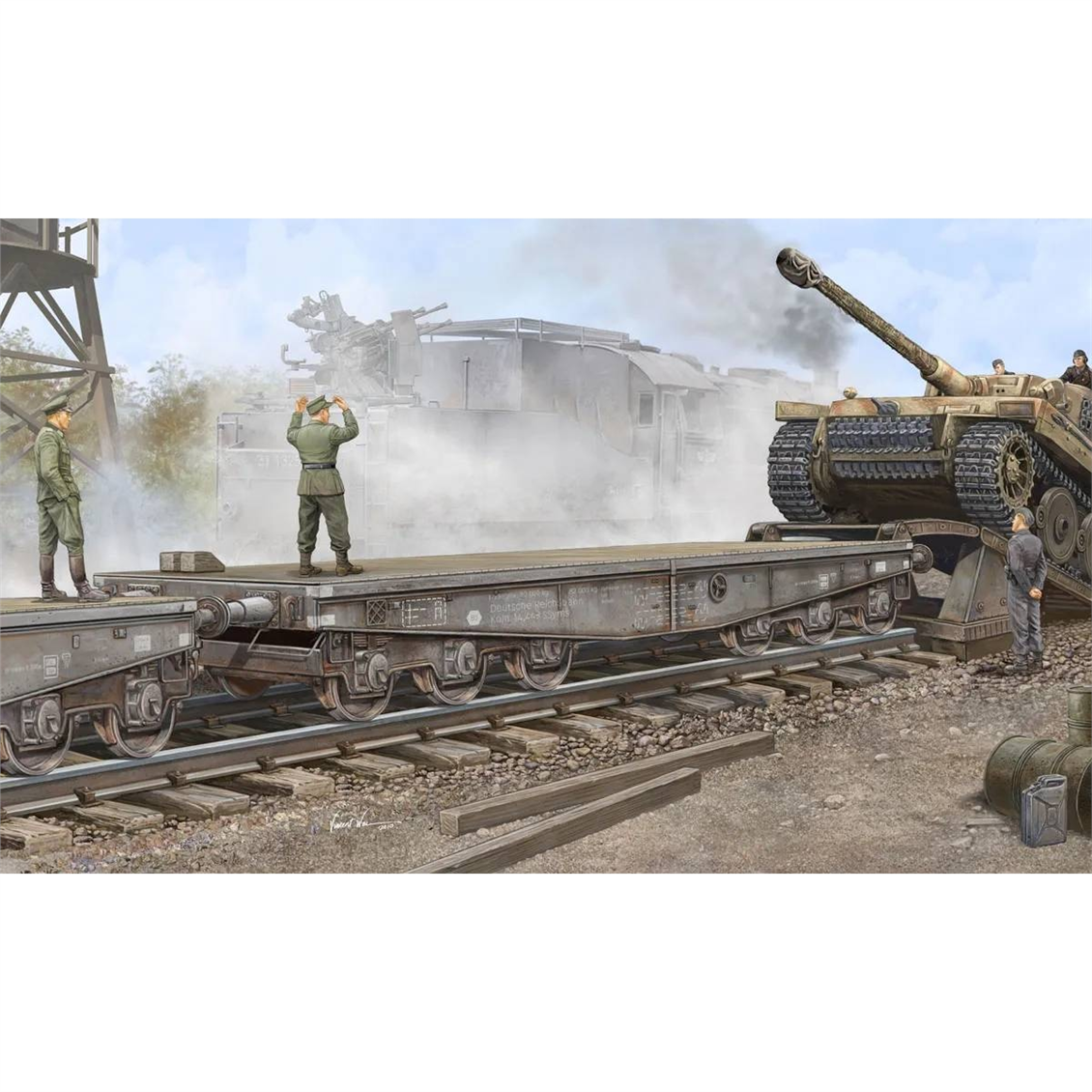 Trumpeter 00221 1/35 Ölçek, Type SSyms 80 Ağır Yük Vagonu, Plastik Model Kiti