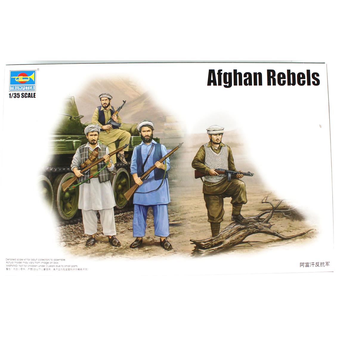 Trumpeter 00436 1/35 Ölçek Afgan İsyancı Figürleri Plastik Model Kiti