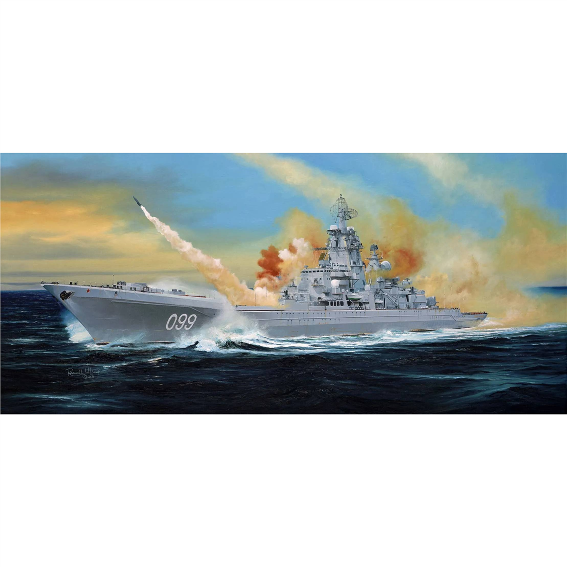 Trumpeter 04522 1/350 Ölçek, Rus Pyotr Velikiy  (Ex-Yuki Andropov), Savaş Gemisi Plastik Model Kiti