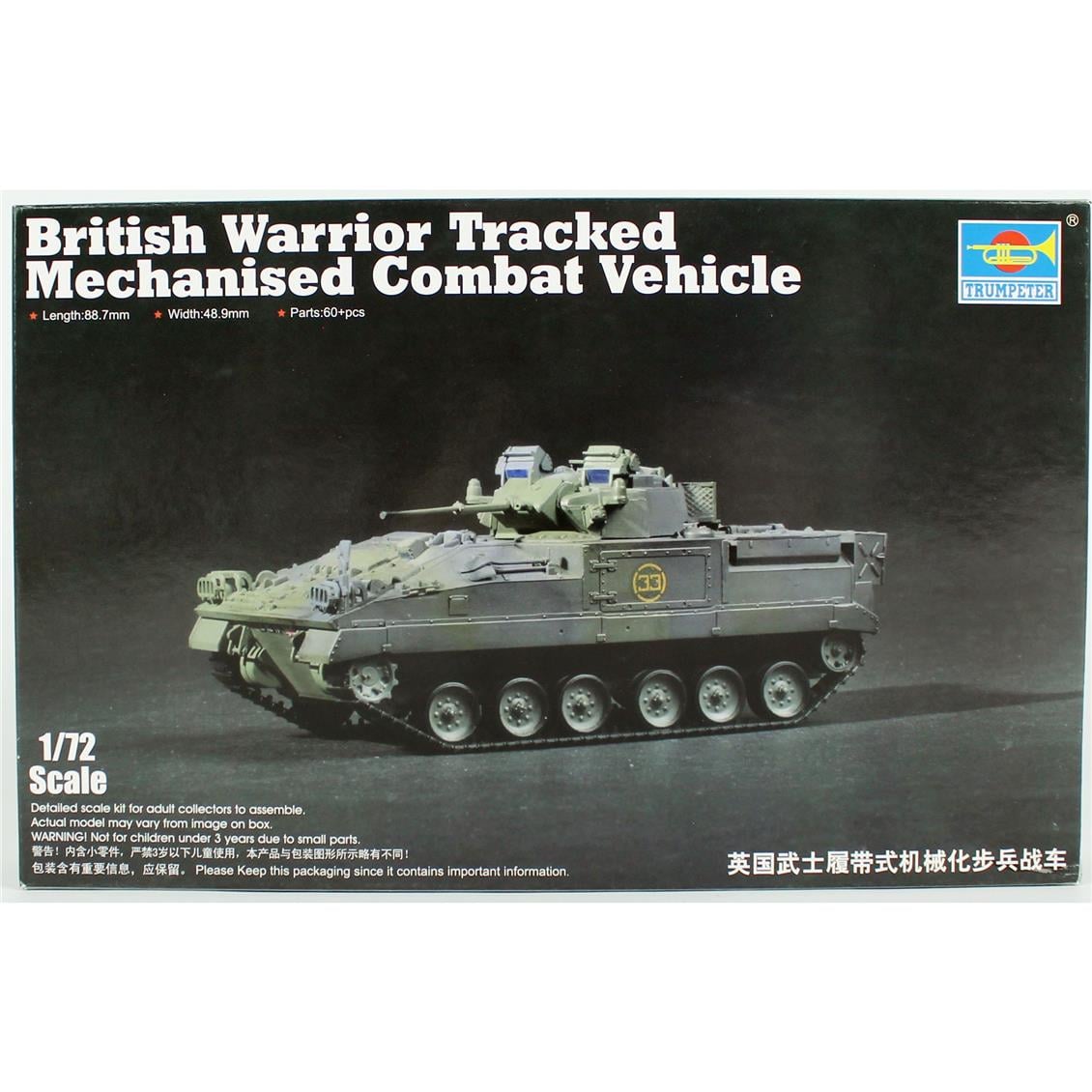 Trumpeter 07101 1/72 Ölçek İngiliz Paletli Mekanize Zırhlı Aracı, Plastik Model Kiti