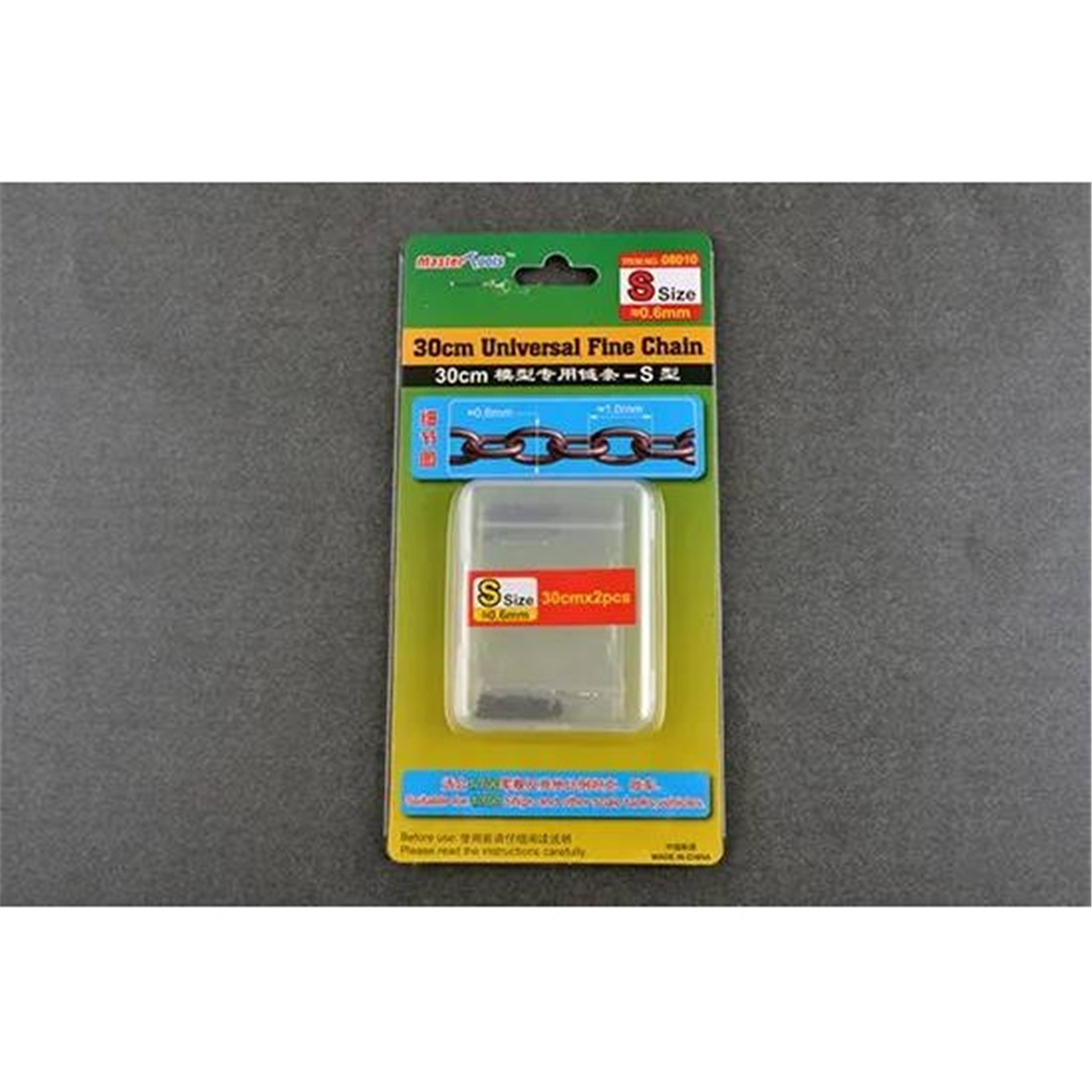 Trumpeter 08010 Universal İnce Zincir S (Ufak), 30cm. 0.6mmX2.3mm.