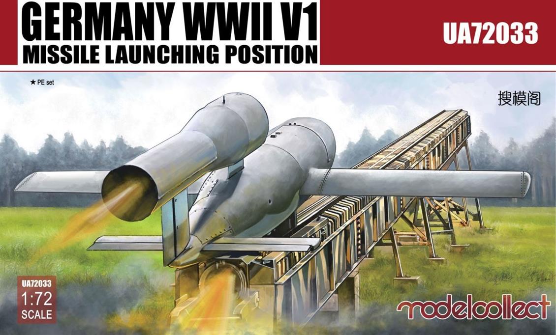 UA72033 1/72 Germany WWII V1 Missile launching pos