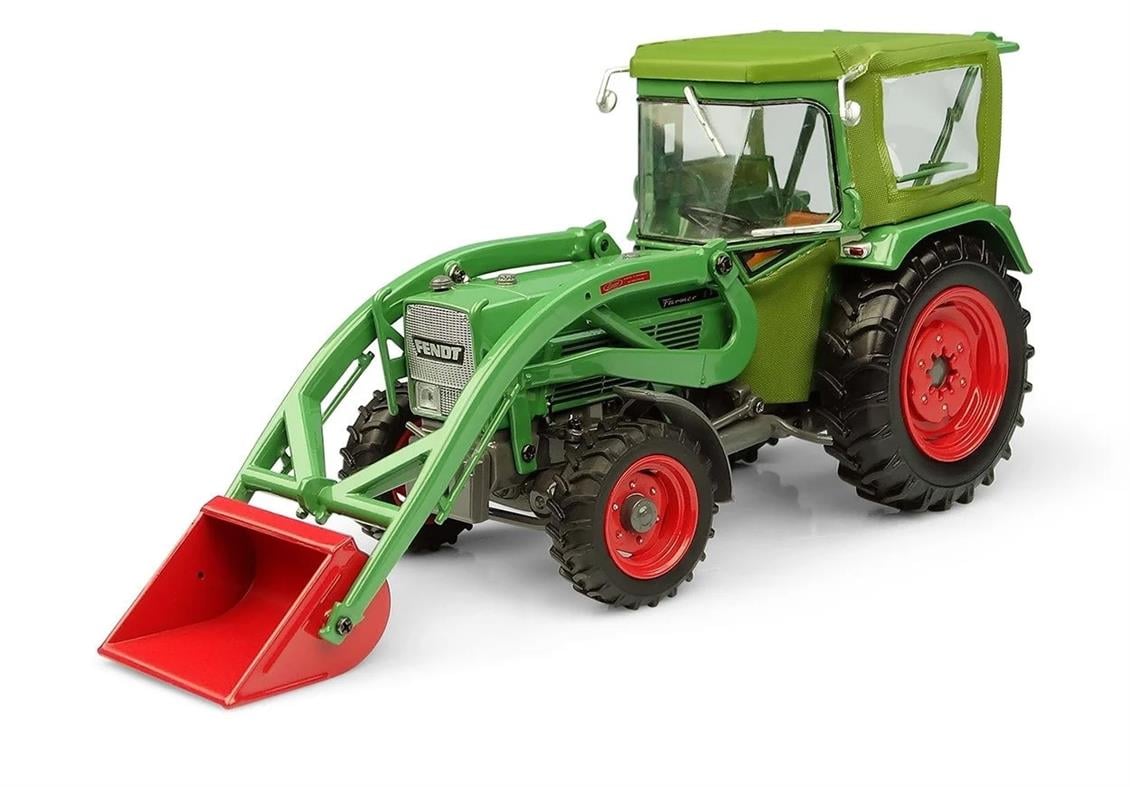 Universal Hobbies UH5310 1/32 Fendt Farmer 5S 4WD, Kabinli ve Önden Kepçeli Traktör, Sergilemeye Hazır Metal Tarımsal Makina Mo