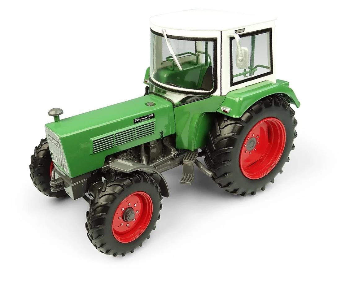 Universal Hobbies UH5312 1/32 Fendt Farmer 105S Turbomatik Kabinli Traktör, Sergilemeye Hazır Metal Tarımsal Makina Modeli