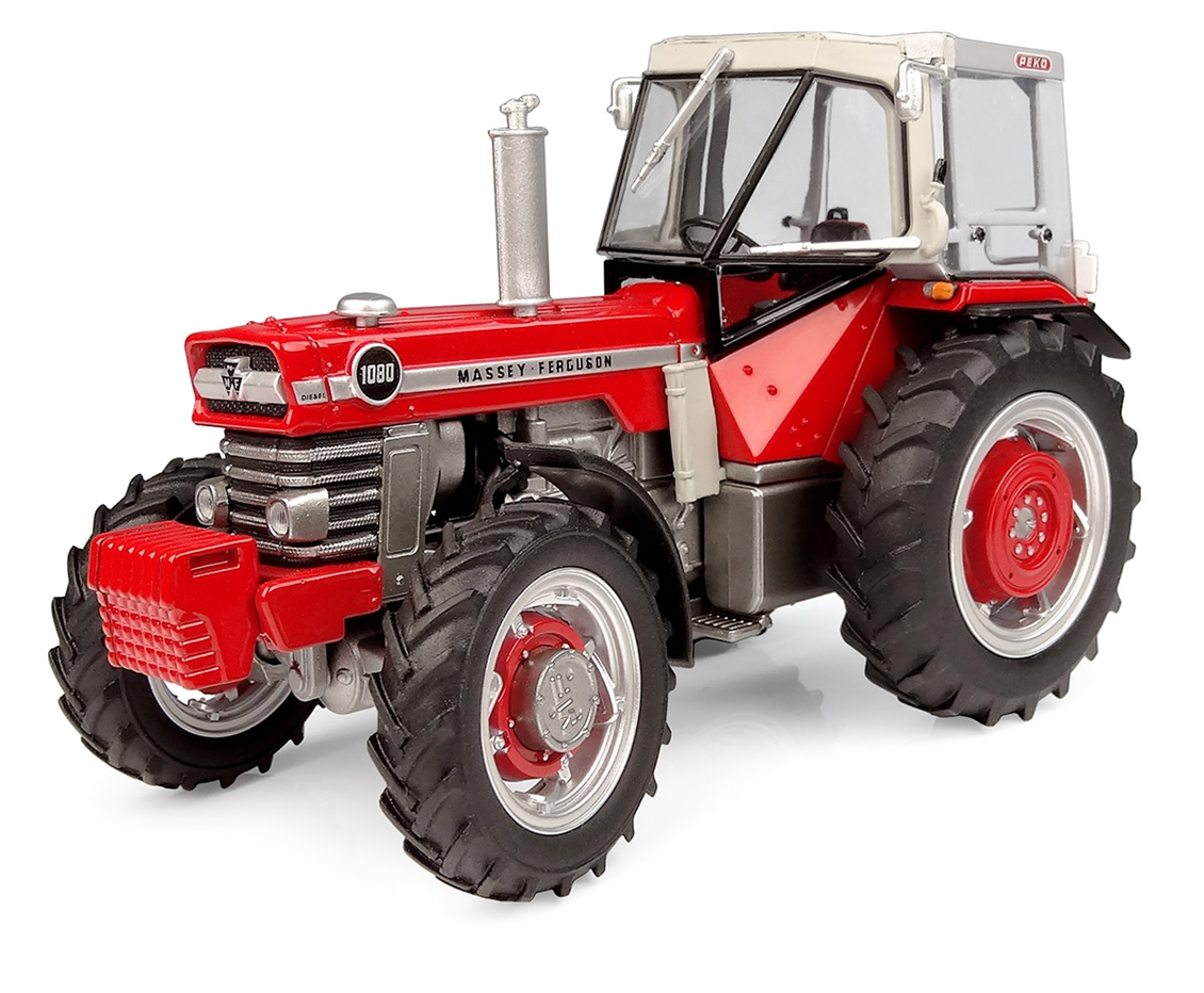 Universal Hobbies UH6481 1/32 Ölçek, Massey Ferguson 1080 4WD, Peco Kabinli Traktör, Sergilemeye Hazır Tarımsal Makine Modeli