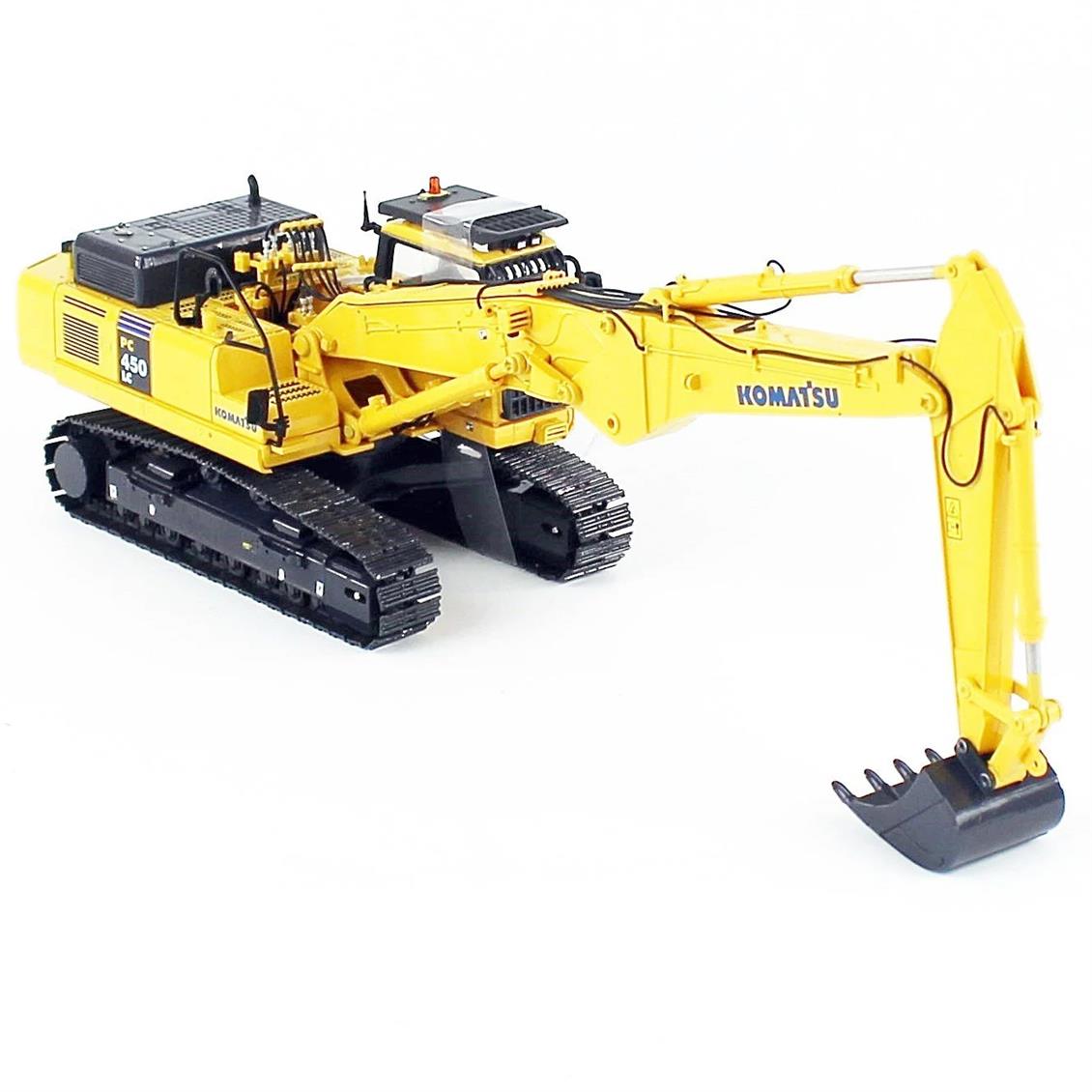 Universal Hobbies UH8004 1/50 Komatsu PC450 Kısa Bomlu Ekskavatör, Sergilemeye Hazır Metal İş Makinası Modeli