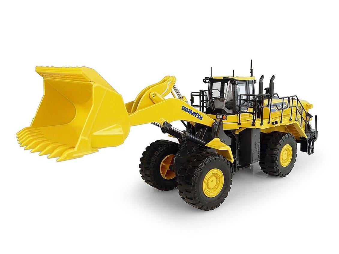 Universal Hobbies UH8127 1/50 Komatsu WA600-8 Tekerlekli Loder, Sergilemeye Hazır Metal İş Makinası Modeli