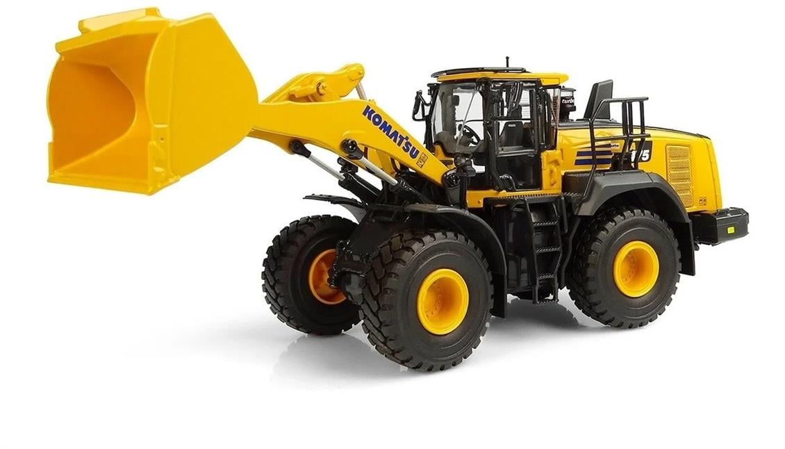 Universal Hobbies UH8146 1/50 Komatsu WA475-10 Tekerlekli Loder, Sergilemeye Hazır Metal İş Makinası Modeli