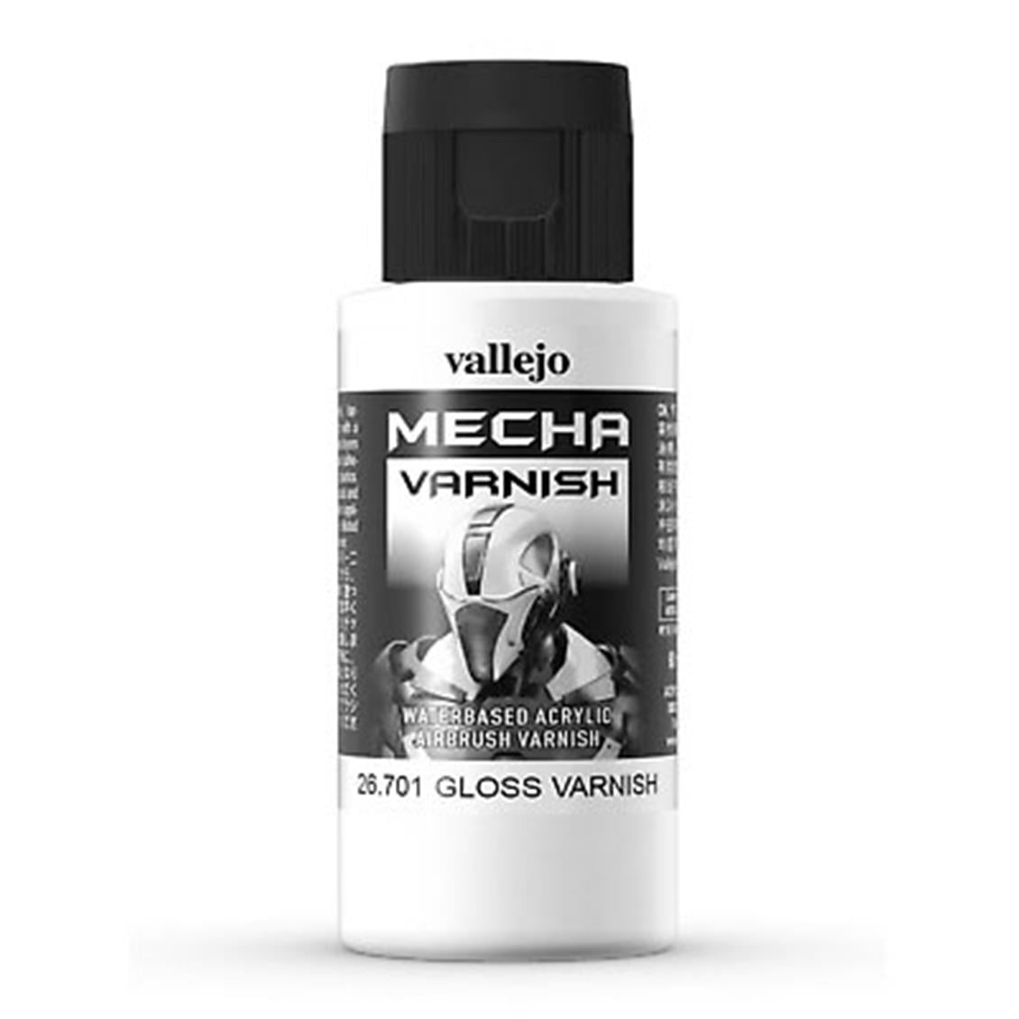 Vallejo 26701 60 ml. Parlak Vernik, Mecha Serisi Model Boyası