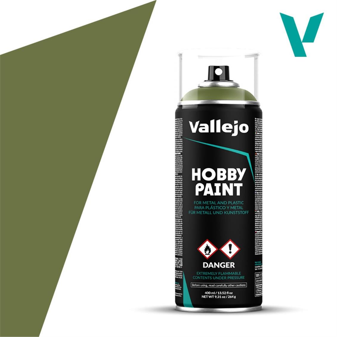 Vallejo 28027 400 ml. Goblin Green, Sprey Model Boyası